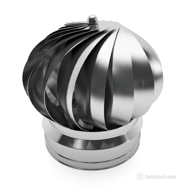 High Efficiency Industrial Equipment With Metal Turbine Blades And Durable Construction 3d model 