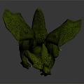 Mythical Green Dragon Creature Character With Scaly Skin And Wings