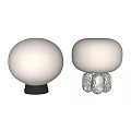 modern table lamp glass table lamp 3d model