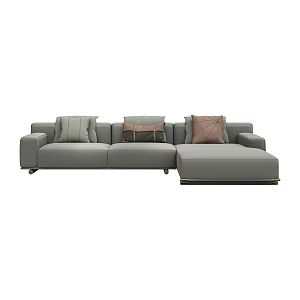 Modern Light Luxury Corner Sofa 3d model