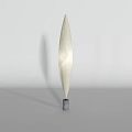 Modern Minimalist Floor Lamp With Fabric Shade And Stone Base Sleek Conical Shape Design