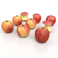 Fresh Red and Yellow Apples as Healthy Nutritious Snack for Daily Diet