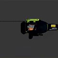 16 Inch Chainsaw with Black and Green Design Powerful Engine and Ergonomic Handle