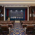 Spacious Elegant Business Conference Room With Professional Presentation Facilities And Comfortable Well Arranged Seats