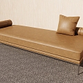 Modern Sofa Bed Rest Bed Changsha Lazy Sofa Leather Sofa Bed 3d model