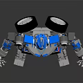 Modern Robot Transformers Gundam Warrior Gundam Mecha Warrior 3d model