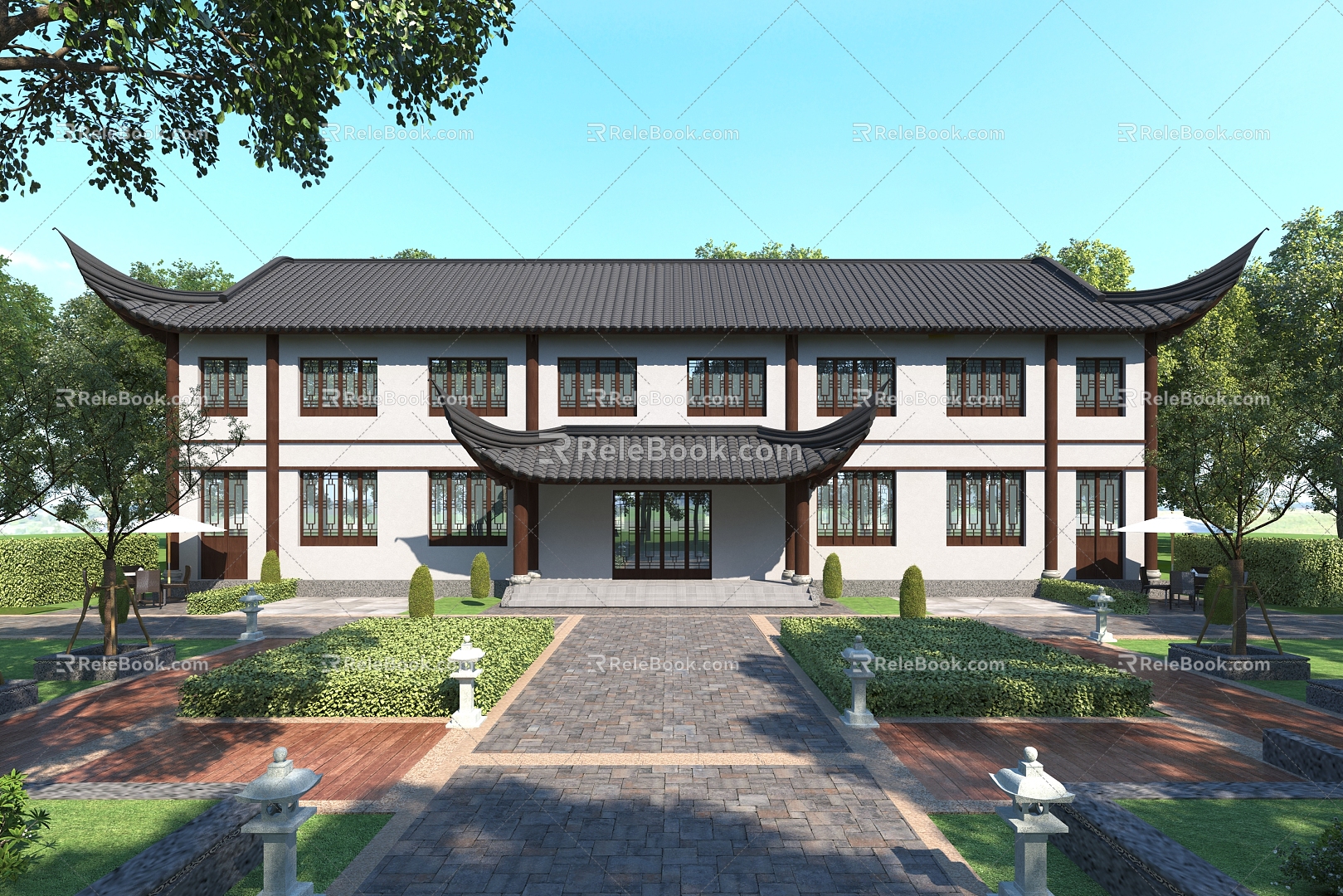 New Chinese Architecture Jane Architecture 3d model