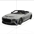 White Convertible Sports Car With Sleek Exterior In Modern Indoor Setting