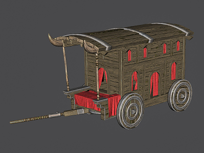 Chinese carriage 3d model