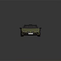 Olive Green Sports Car With Black Roof Sleek Design And Sporty Alloy Wheels