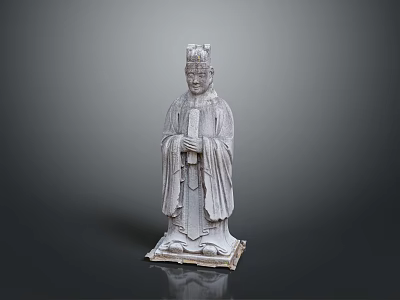 Ancient male civil servants, ancient men, ancient characters, men, men, handsome men, young men and teenagers 3d model