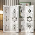 Simple European Screen Screen Partition 3d model