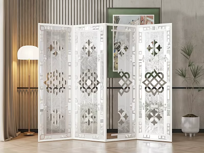 Simple European Screen Partition 3d model