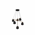 Transparent Inflatable Bell Models Hanging With Decorative Wooden Cross Structures