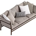 Middle-style multiplayer sofa 3d model