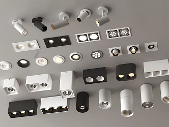 Modern downlight spotlight open-mounted downlight recessed downlight spotlight 3d model