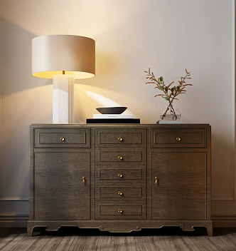 American Side Cabinet American End View Table American Decorative Cabinet 3d model