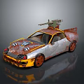 Self-made armed car modified car modified car chariot doomsday car self-made car self-made car modified car 3d model