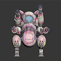 Modern Robot Warrior Mechanical Combat Police Mechanical Armor 3d model