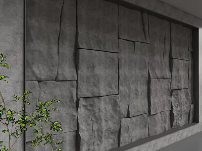 Modern background wall 3d model