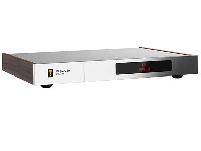 Linn LP120 Hi Fi Audio System With Silver Finish And Wood Panel Design 3d model