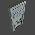 Heavy Duty Metal Safe Door With Secure Lock Handle And Rivet Details Design