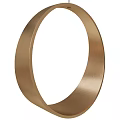Modern Minimalist Golden Ring Shaped Metal Pendant Light for Contemporary Interior Spaces