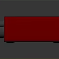 BUREAU Red Audio Interface With Control Knobs Input Ports And Indicator Lights