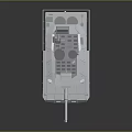 Modern Gray Military Tank With Tracked Chassis Main Gun And Turret Design
