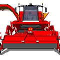 Red Grimme Agricultural Functional Vehicle For Harvesting 3d model