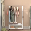 Wardrobe hanger rack 3d model