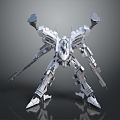 Mecha Warrior Mecha Soldier Machine Armor Mechanical Armor 3d model