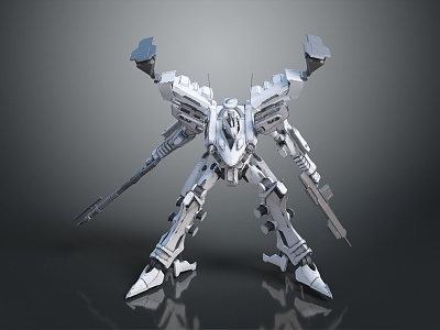 Mecha Warrior Mecha Soldier Machine Armor Mechanical Armor 3d model