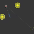 Red And Gold Samurai Style Mecha With Spear Weapon In Space Over Earth