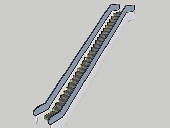 Modern Elevator Escalator for Shopping Mall 3d model