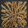 Tree Root Artwork Wall Decoration Device Hanging Painting 3d model
