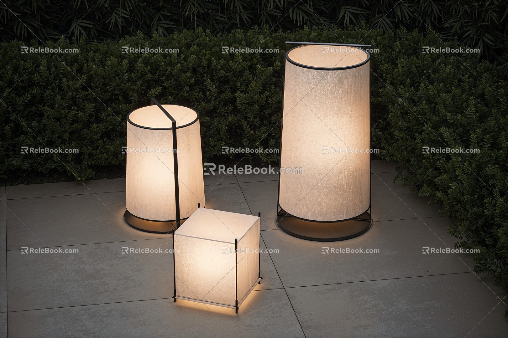 Modern landscape lamp lawn lamp garden lamp outdoor lamp camping lamp 3d model