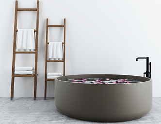 Modern Bathtub Hotel Guest House Bathtub 3d model