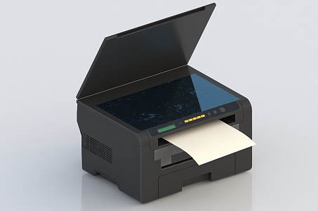 printer laser scanner camera copier fax machine 3d model