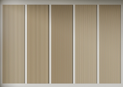 Modern Wall Panel Long Panel Wall Trim Panel 3d model