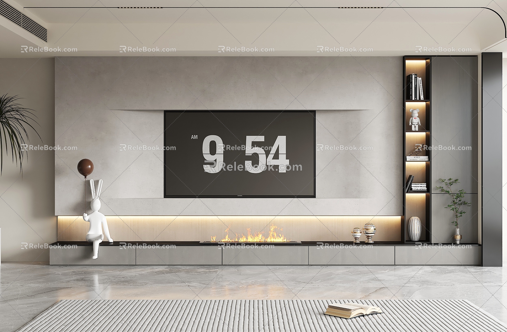 Modern TV Background Wall Living Room TV Background Wall TV Wall TV Cabinet 3d model