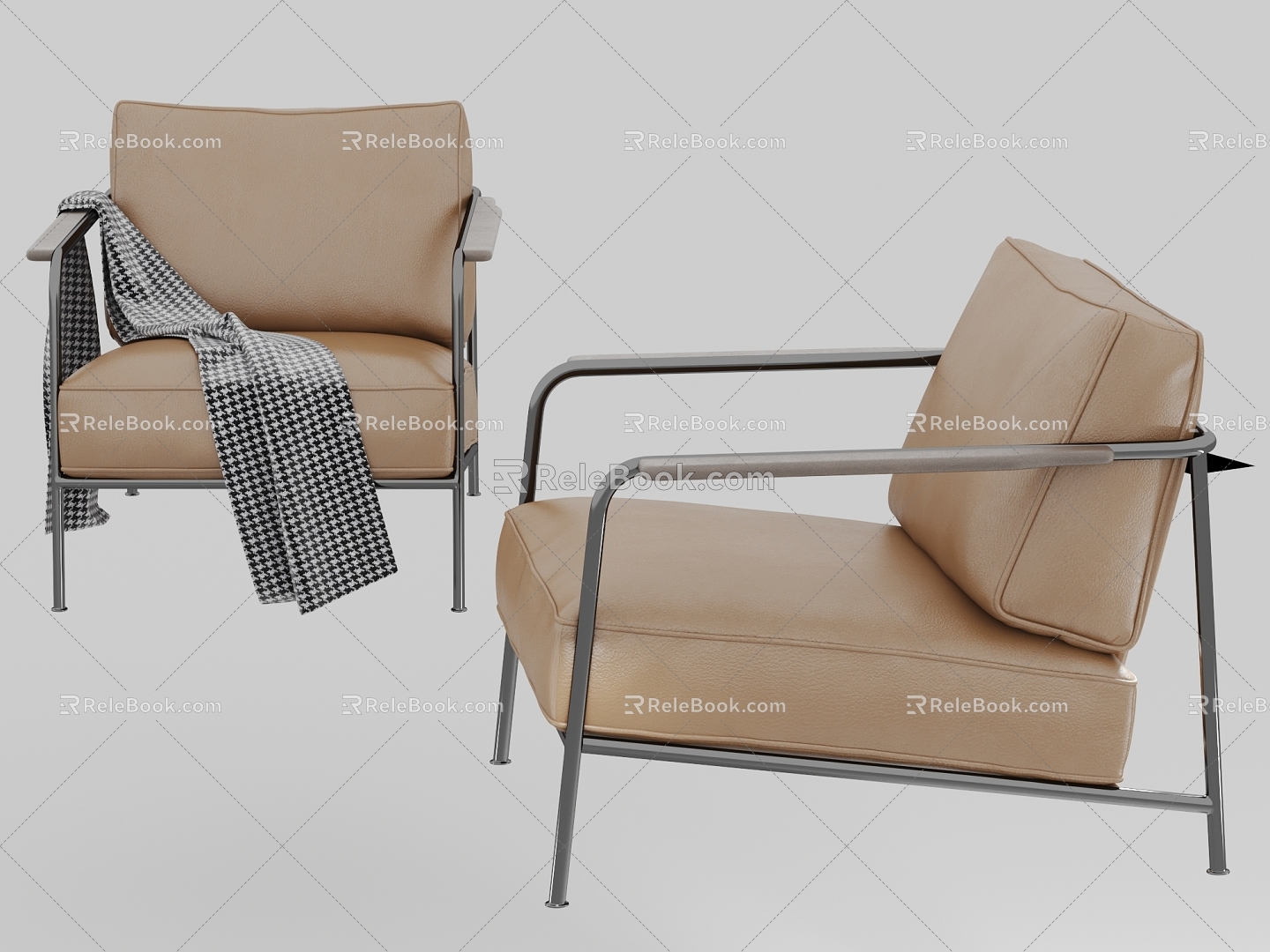 Single sofa 3d model