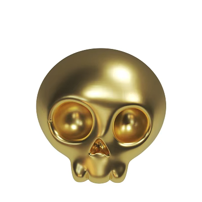 Halloween Creative Skull Ghost Small Ornaments Home Car Desktop Resin DIY Craft Decorations Small Ornaments 3d model