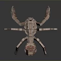 Mechanical Scorpion 3D Model With Detailed Metallic Structure And Articulated Legs