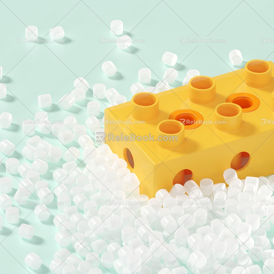 PVC Granules Granules Particle Toy Plastic model