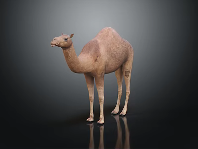 Modern camel dromedary 3d model