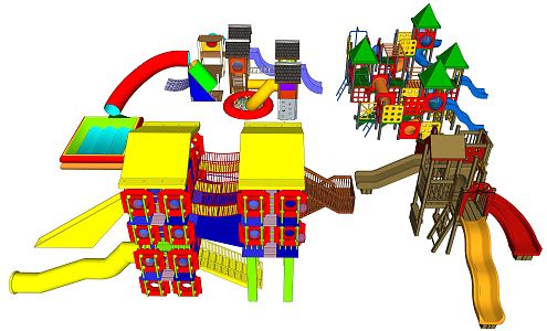 Modern slide children'slide 3d model