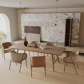 Modern table combination 3d model