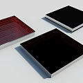 Decorative Panels With Mirror Finish Surface Showing Tree Reflections And 500x500 Dimensions For Interior Use