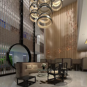 New Chinese Teahouse 3d model
